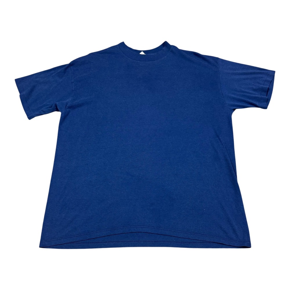 Vintage 90s WearGuard Cotton Blend Navy Blue Blank Shirt Mens XXL (Fit XL) FLAWS
